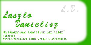 laszlo danielisz business card